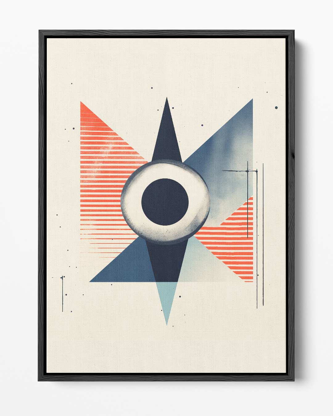 Geometrische Vortex – portret kunstwerk als wanddecoratie
