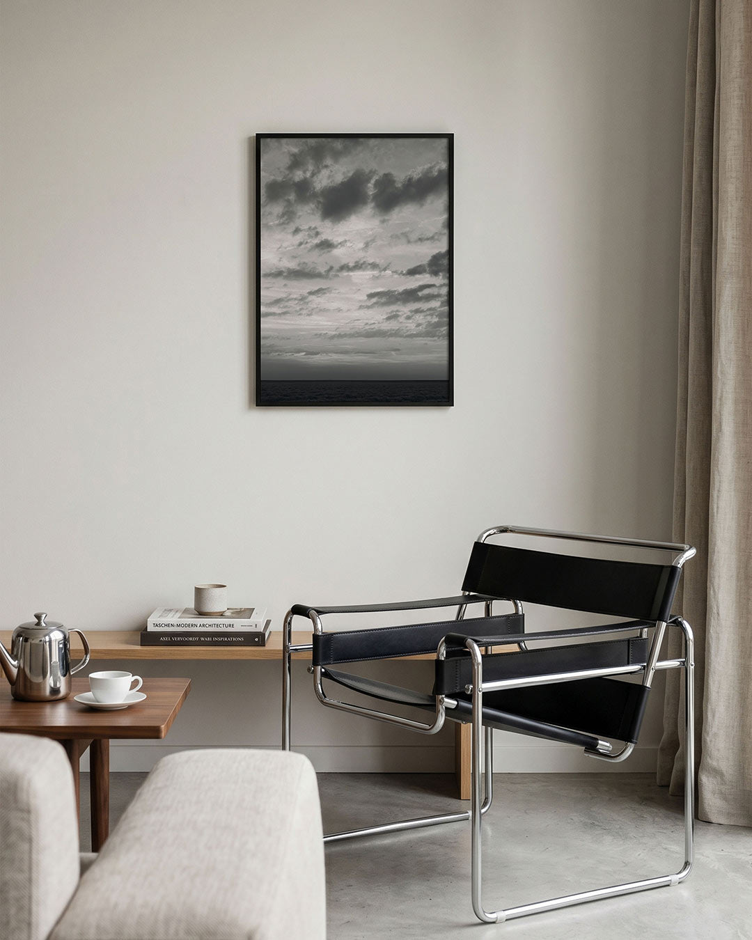 Dramatische lucht poster – tweede productweergave – deze poster toont een dramatische lucht met donkere wolken die over de