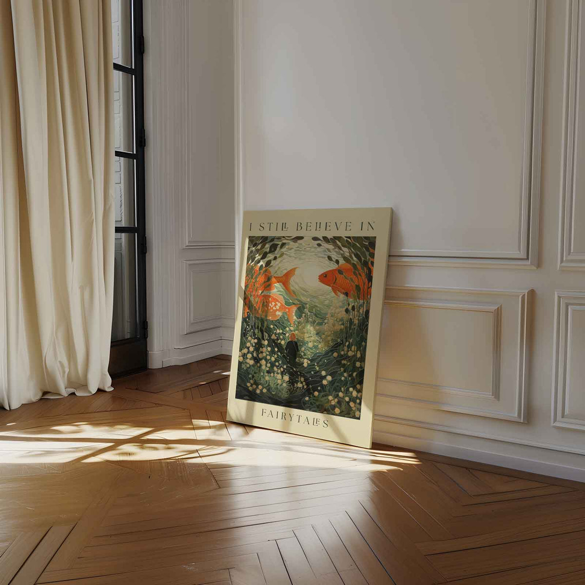 Droomwereld in de Onderwaterwereld – dibond kunstwerk als wanddecoratie