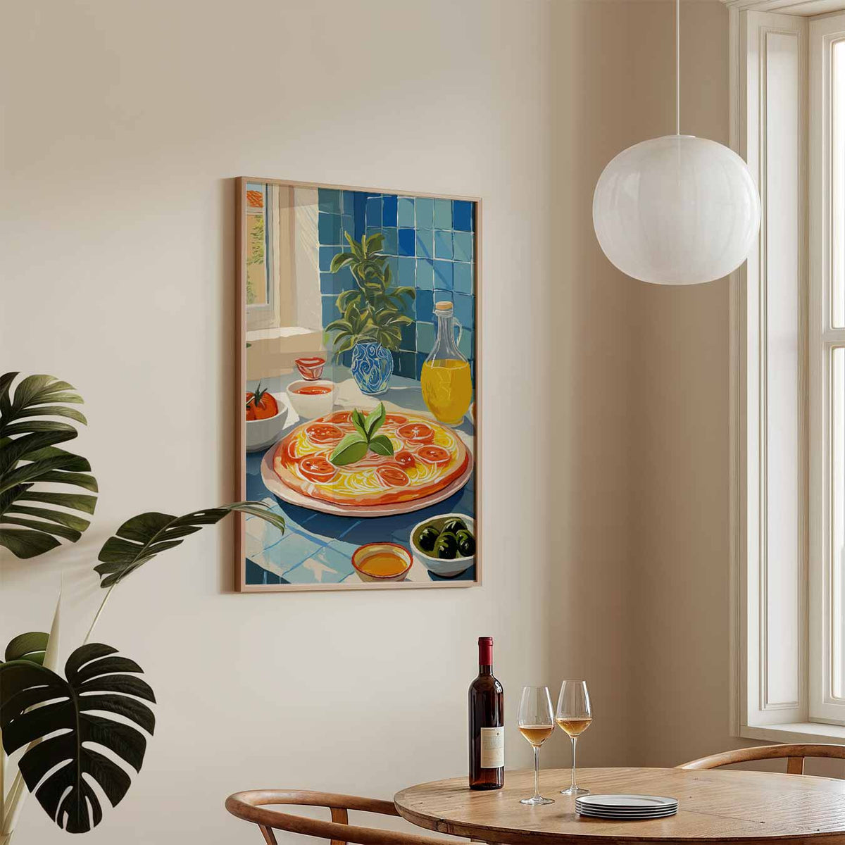 Mediterrane Keuken – keukenposter in staand formaat