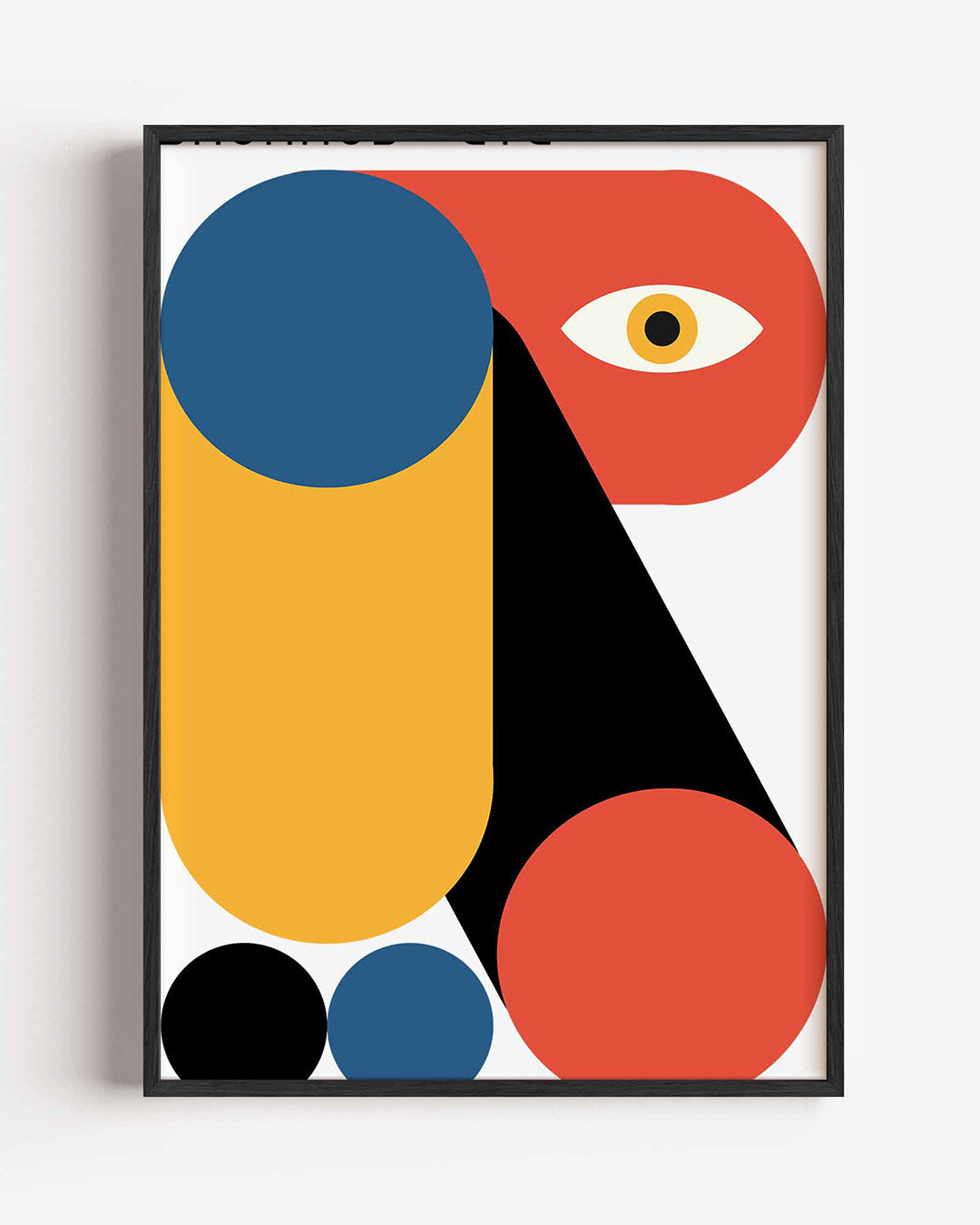 Vorm en kleur – staande Bauhaus poster als wanddecoratie