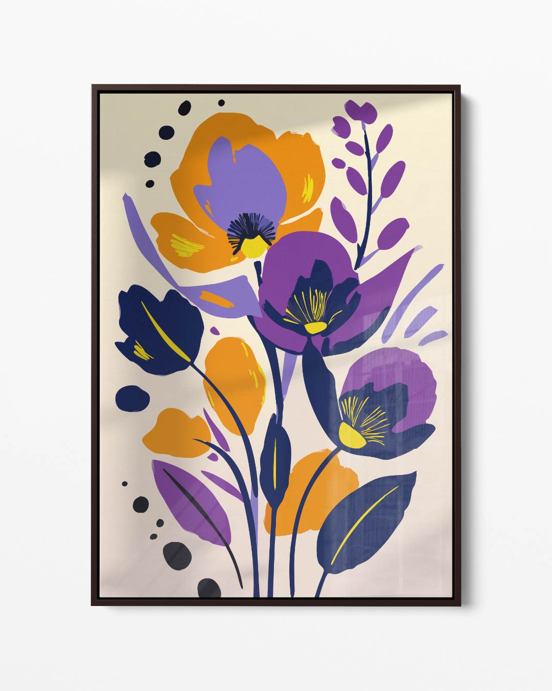 Levendige Bloemenpracht – portret kunstwerk als wanddecoratie