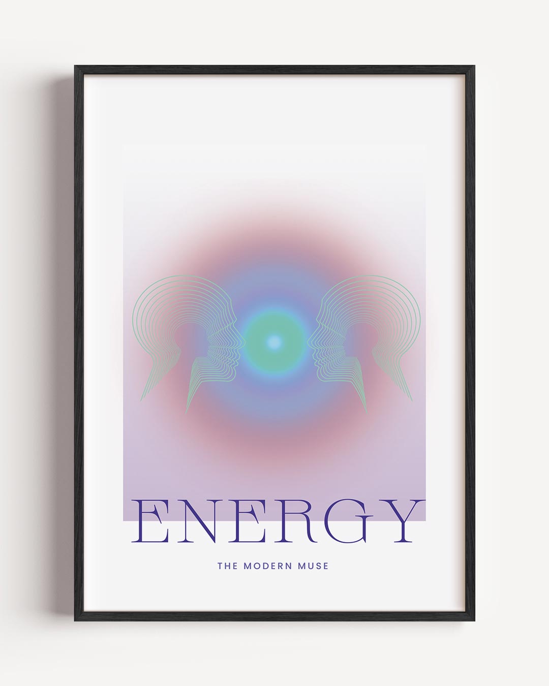 Modern Muse Energy – mindfulness portret poster als wanddecoratie