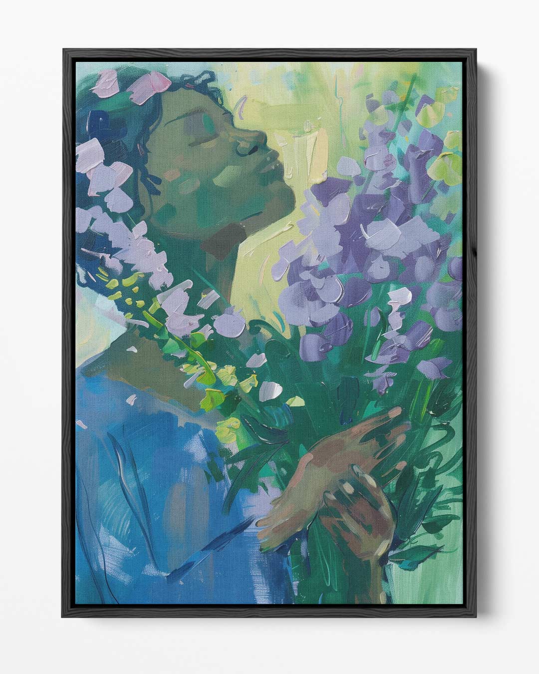 Bloemige Dromen – portret kunstwerk als wanddecoratie