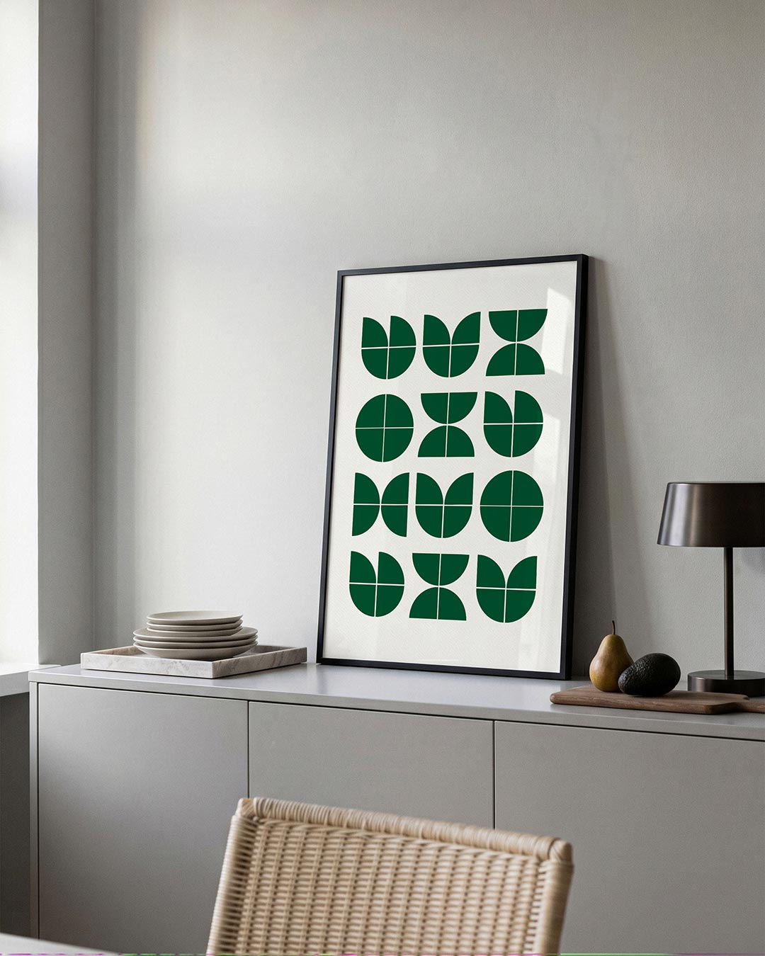 – moderne Bauhaus wandkunst als poster