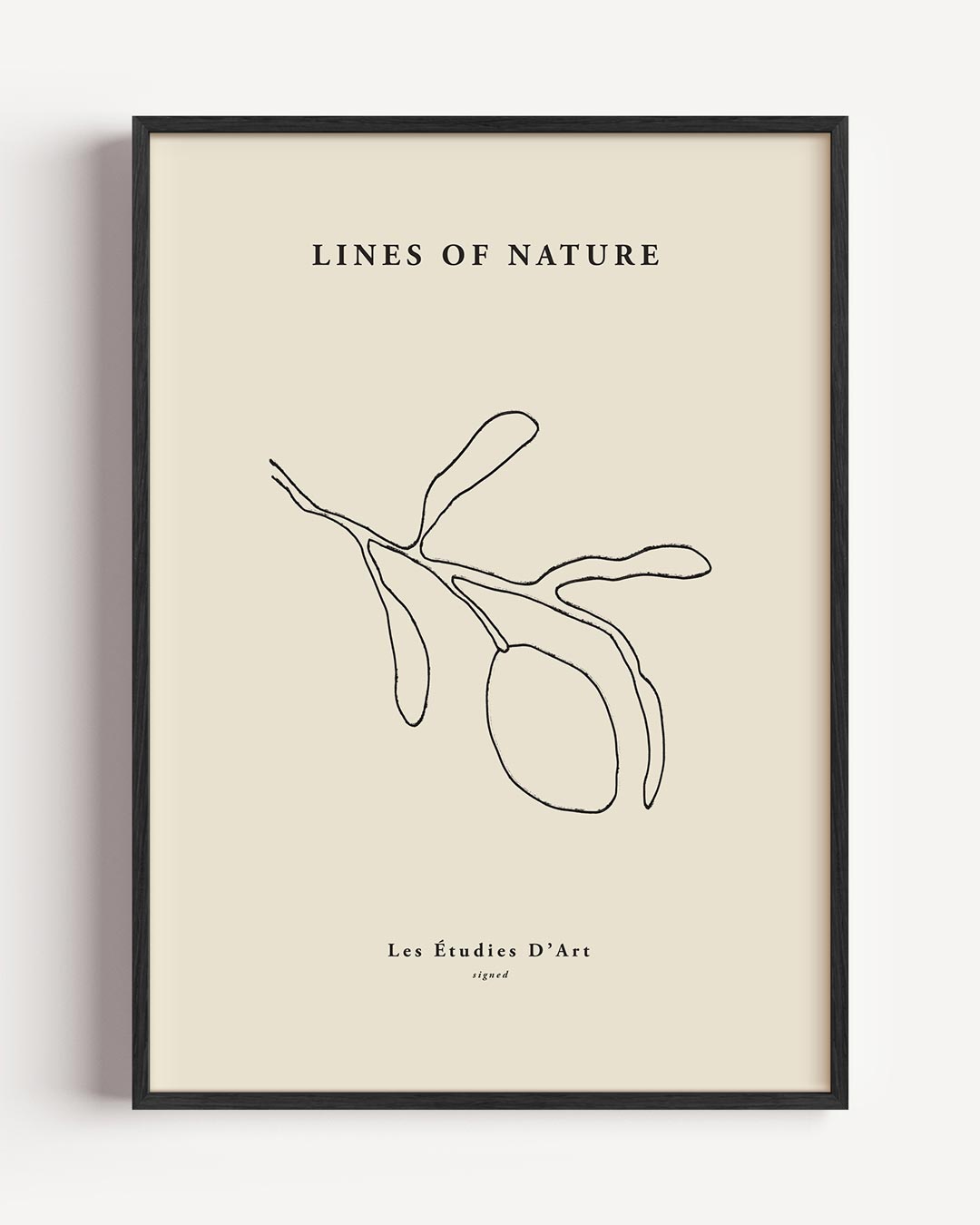 Minimalistische Natuurtekening – botanische portret poster als wanddecoratie