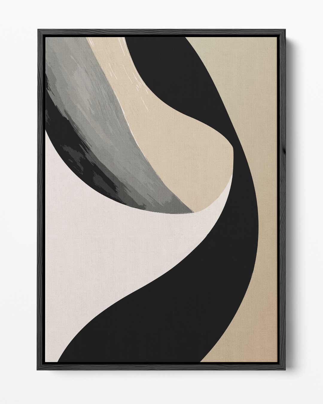 Elegante Abstracte Golf – portret kunstwerk als wanddecoratie