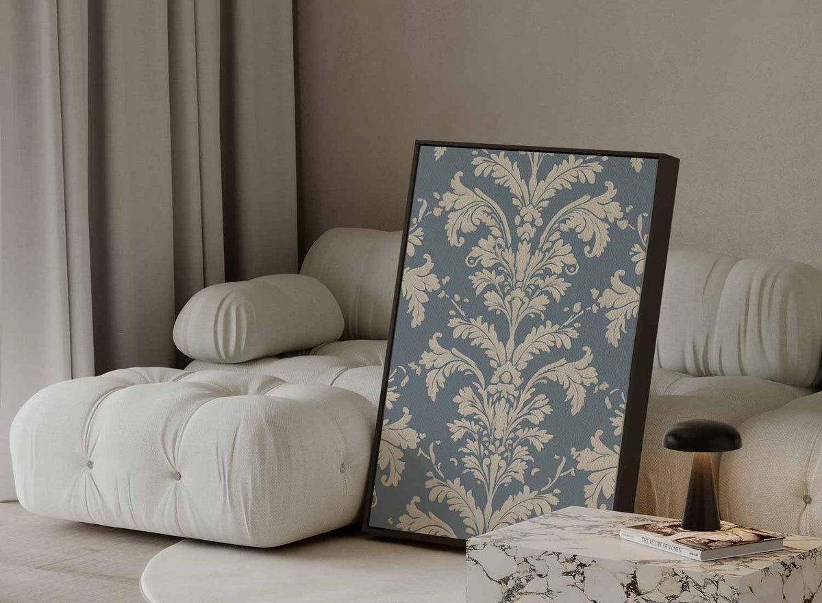 Klassiek Barok Behangpatroon – staande wandkunst voor woonkamer of interieur