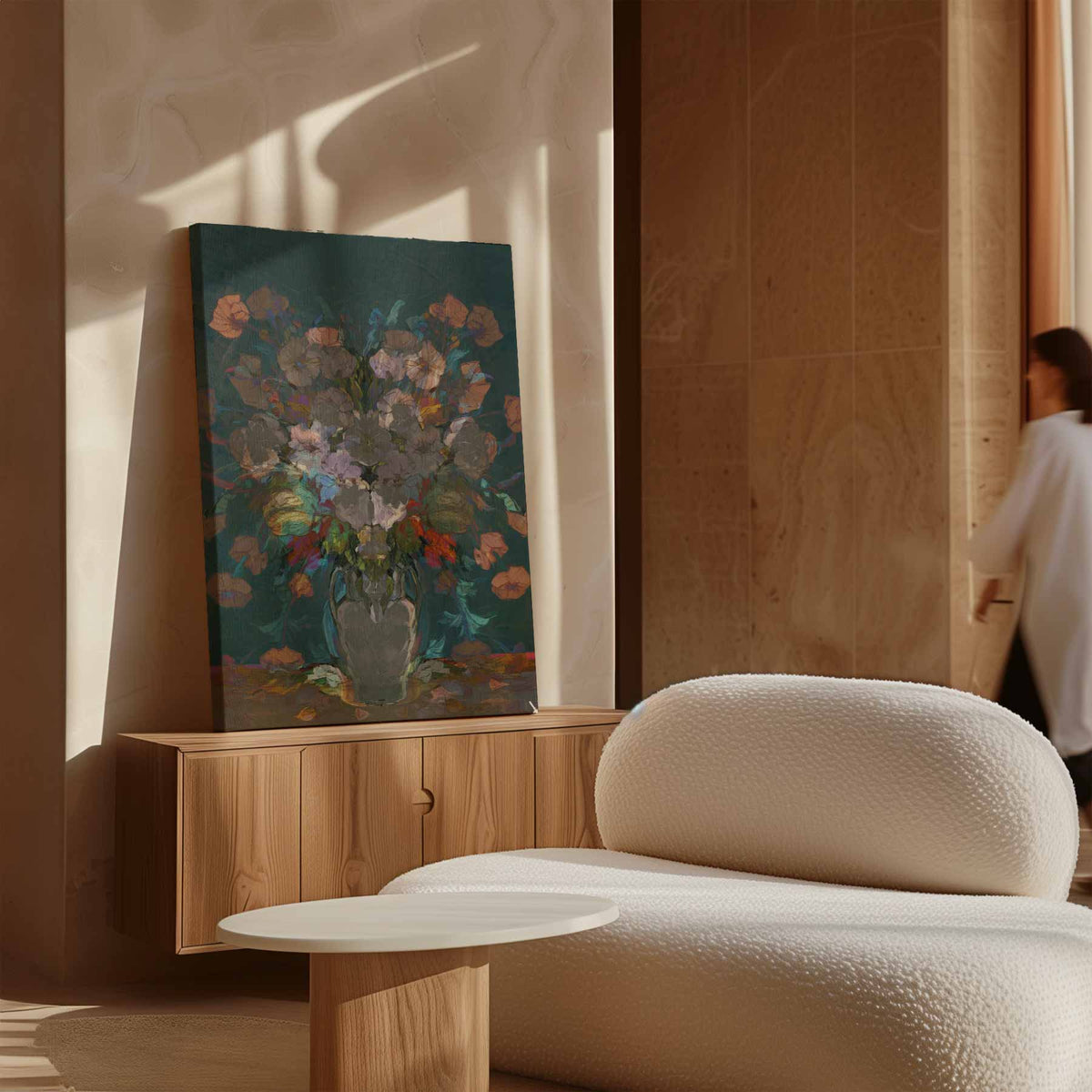 Bloemrijke Overvloed – dibond kunstwerk als wanddecoratie