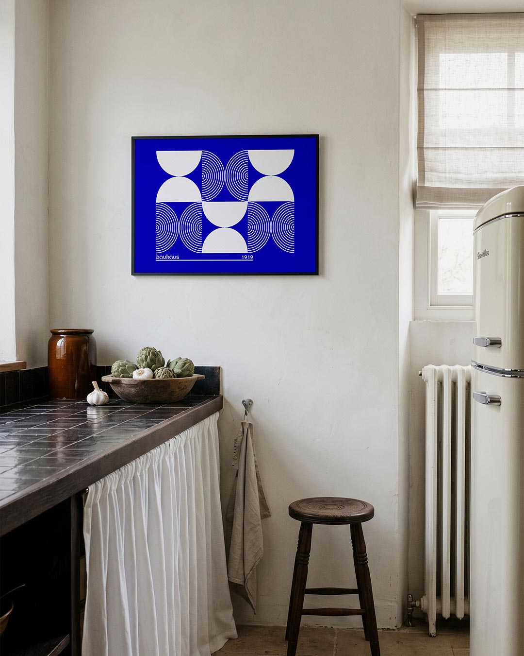 Vorm en lijnen – geometrische poster in Bauhaus-stijl van WallArtistic