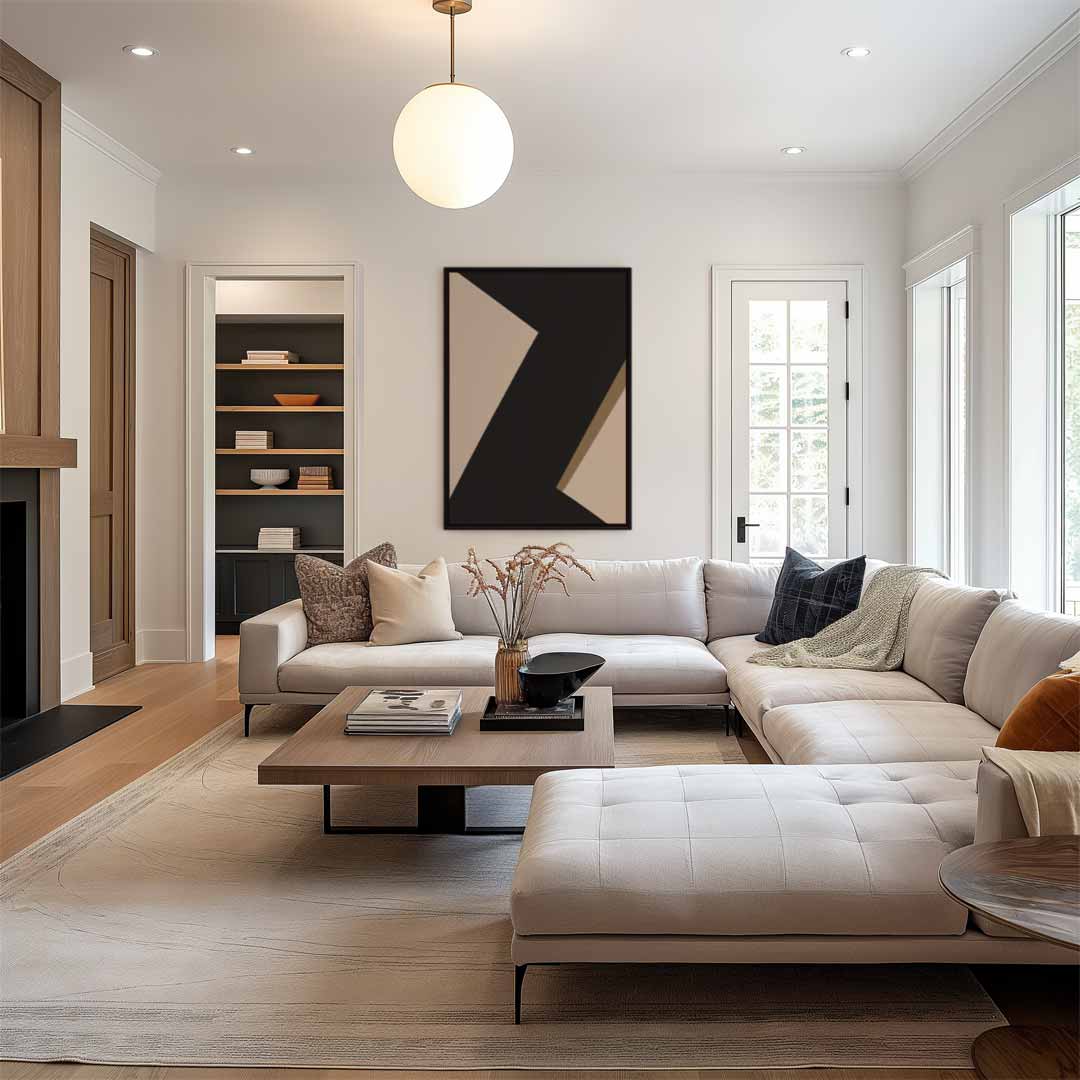 Abstract Elegantie – staand kunstwerk voor modern interieur