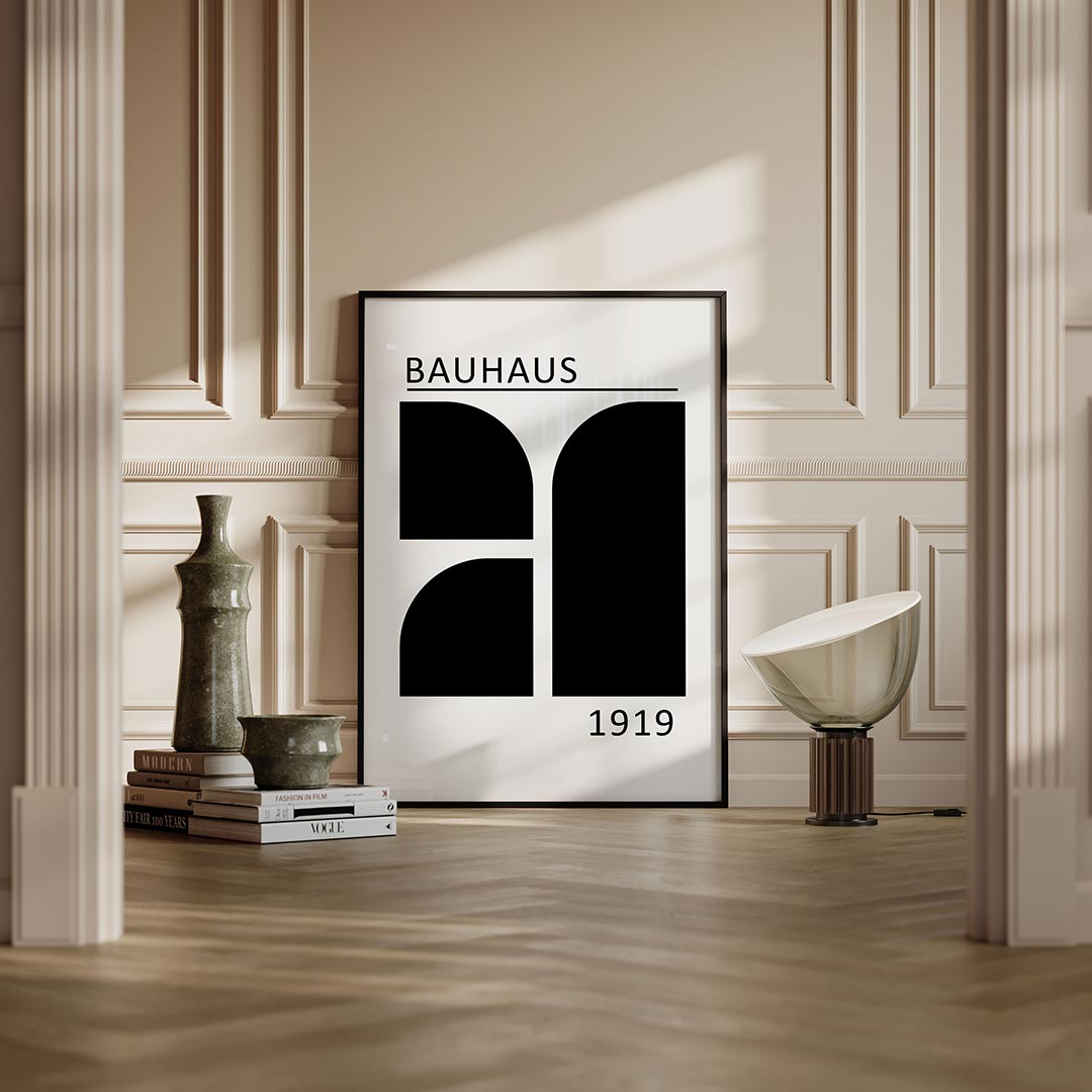 – moderne Bauhaus wandkunst als poster