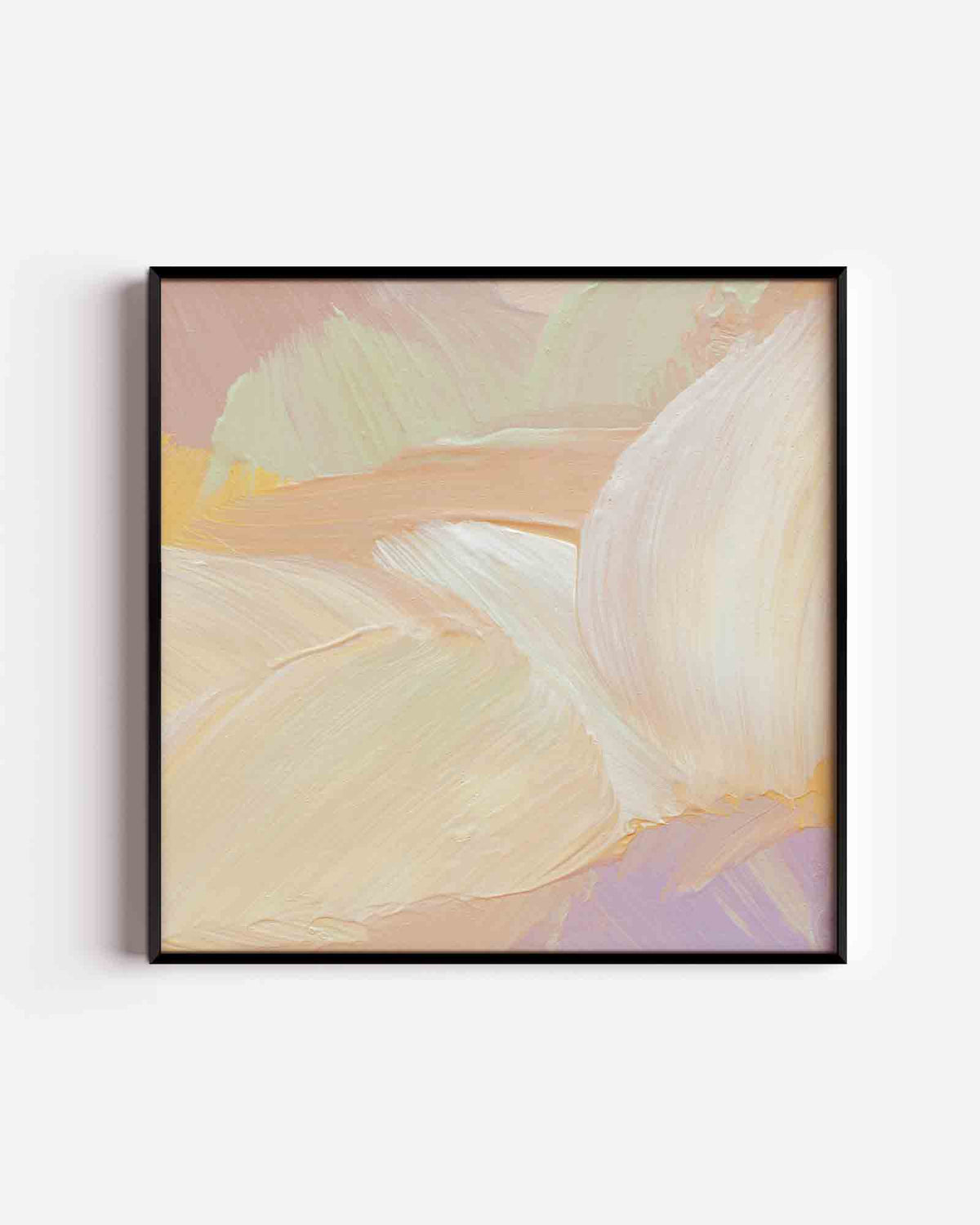 Abstracte pastel – schilderkunst vierkante poster als wanddecoratie