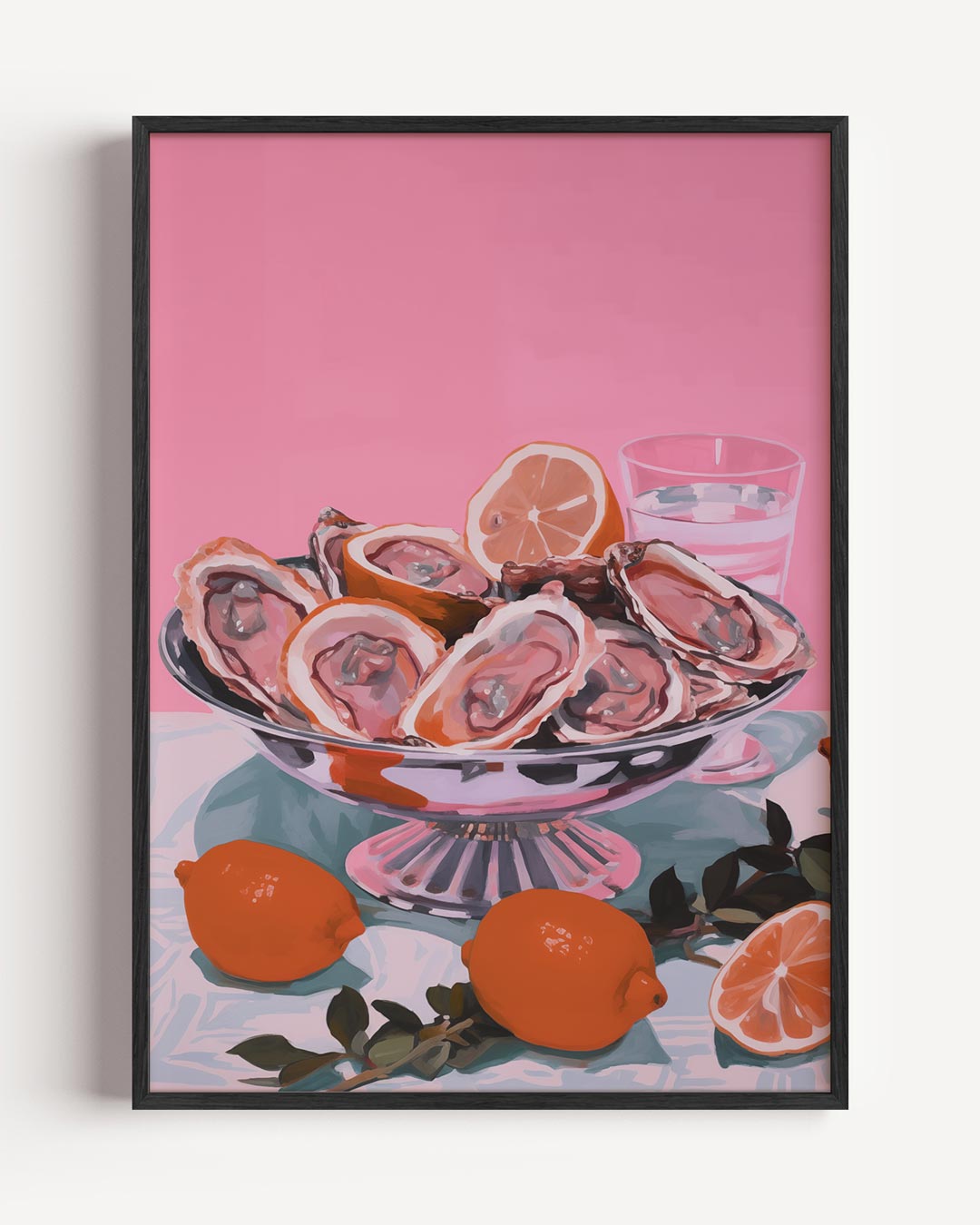 Luxe Oester en Citrus – keuken portret poster als wanddecoratie