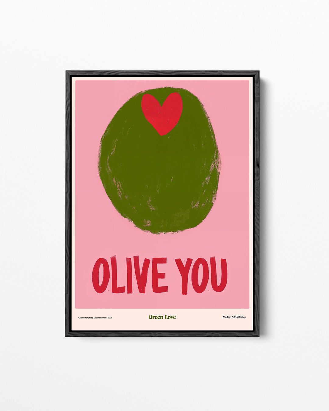 Groene liefde – staand wanddecoratie kunstwerk