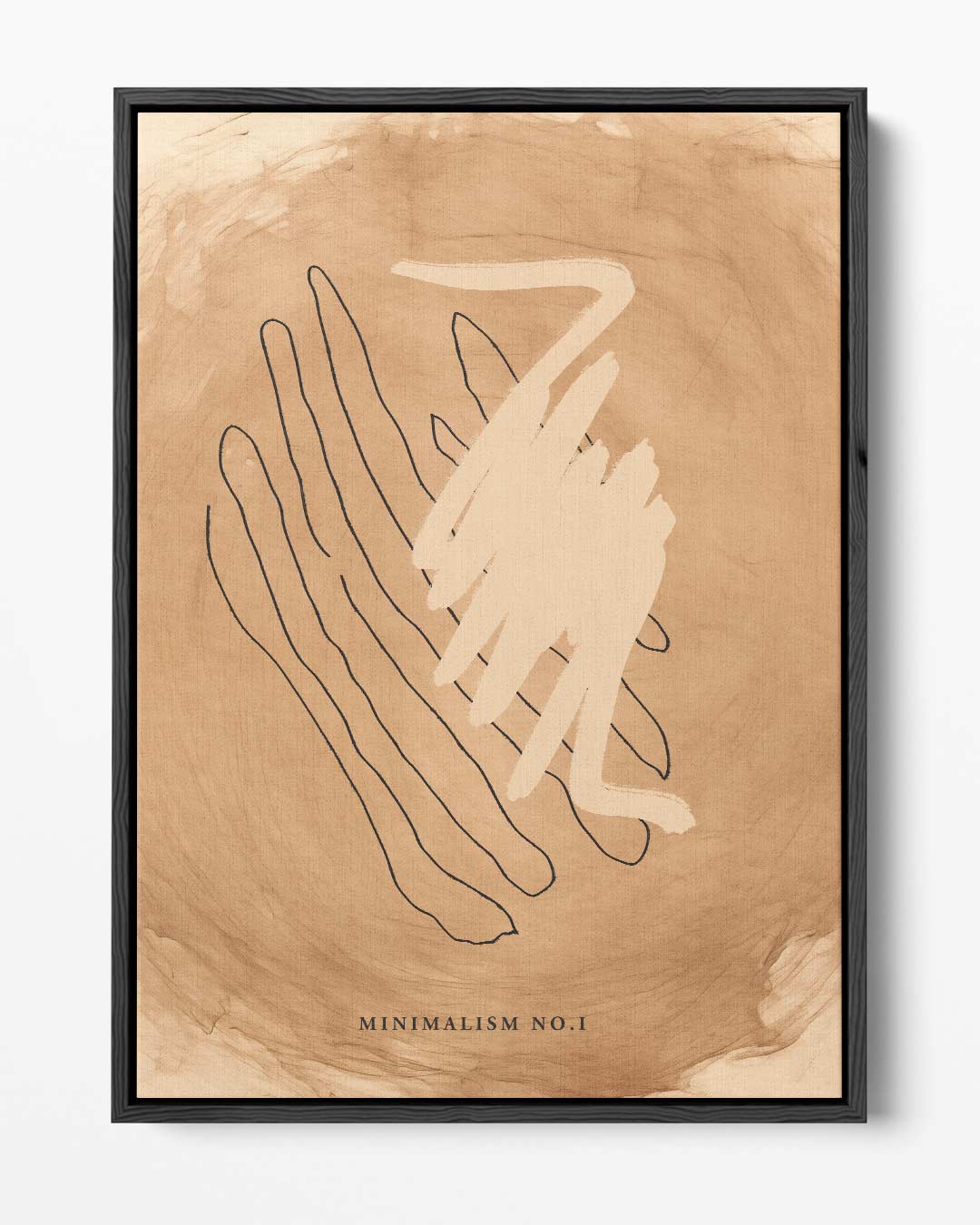 Minimalisme No.1 – portret kunstwerk als wanddecoratie