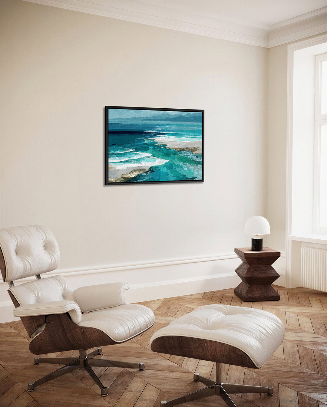Oceaanlandschap – alternatieve weergave van het kunstwerk