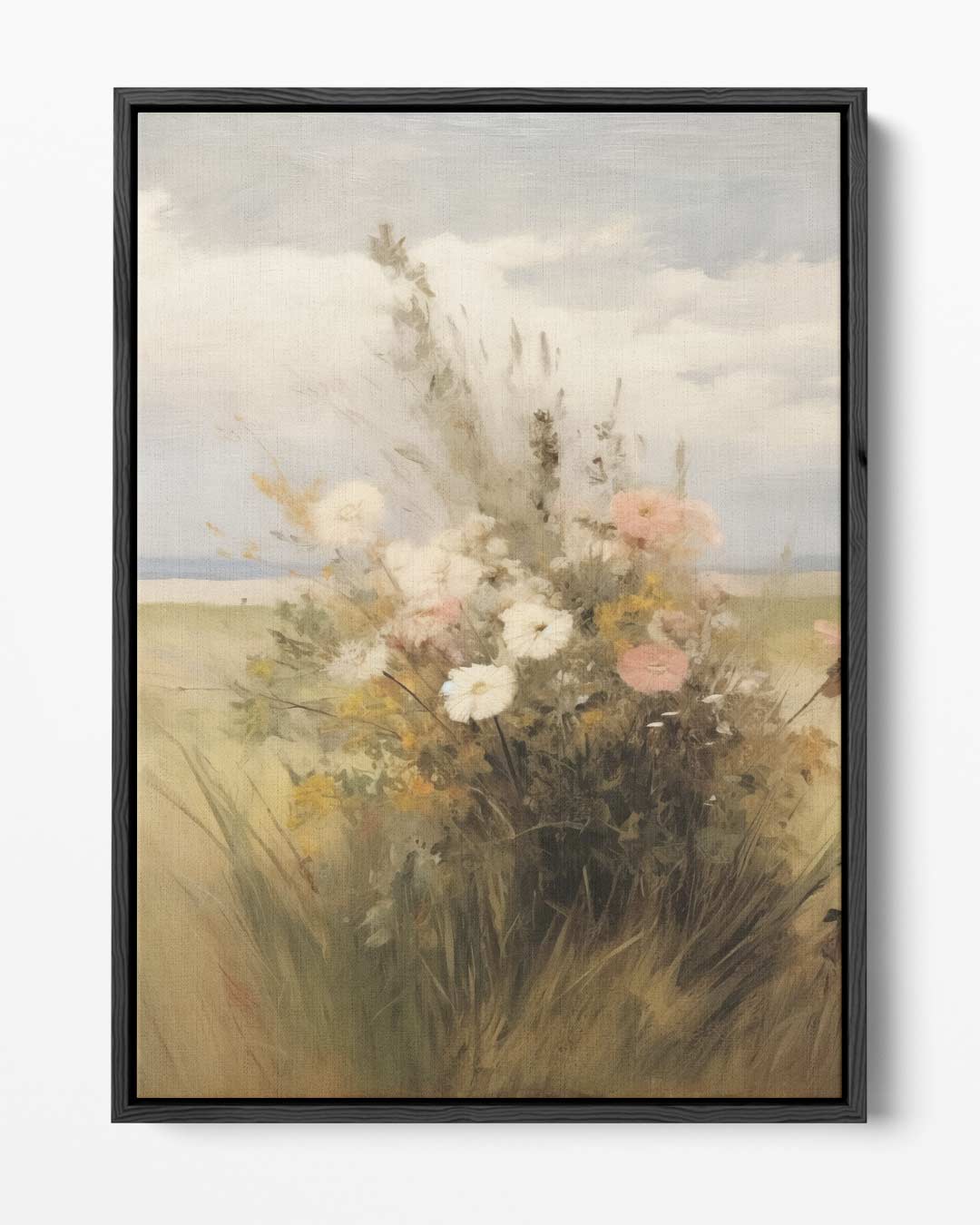 Veldbloemen in de Zomerbries – portret kunstwerk als wanddecoratie