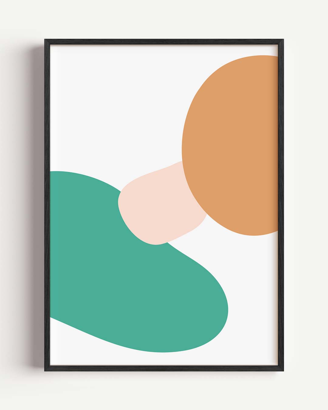 Moderne Abstracte Kunstposter – kleurrijke abstracte portret poster als wanddecoratie