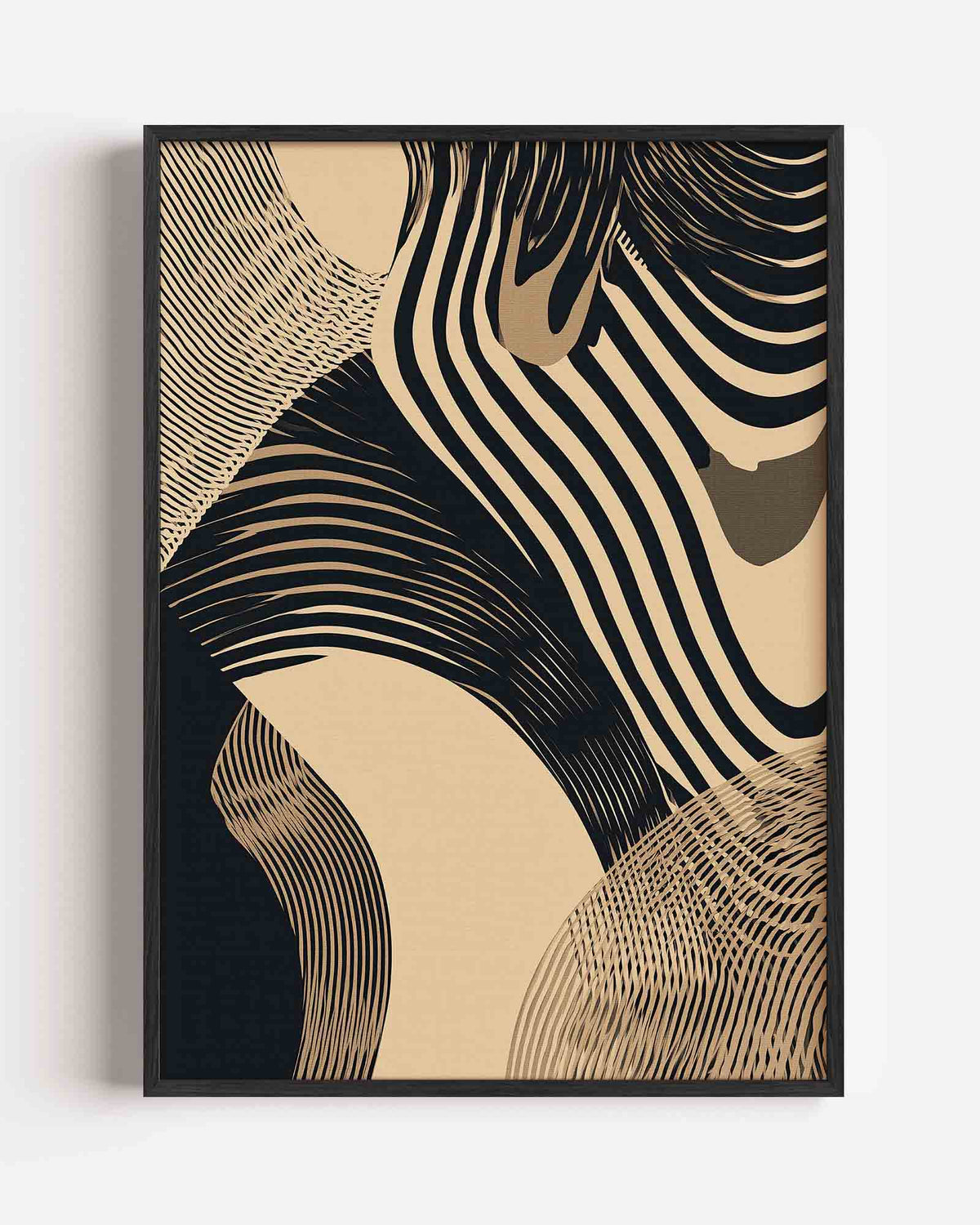 Abstracte lijnen – abstracte portret poster als wanddecoratie