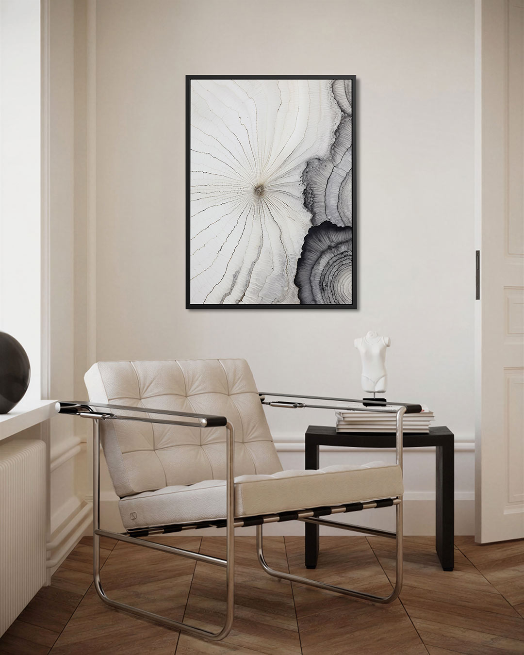 Organische lijnen – staand wanddecoratie kunstwerk