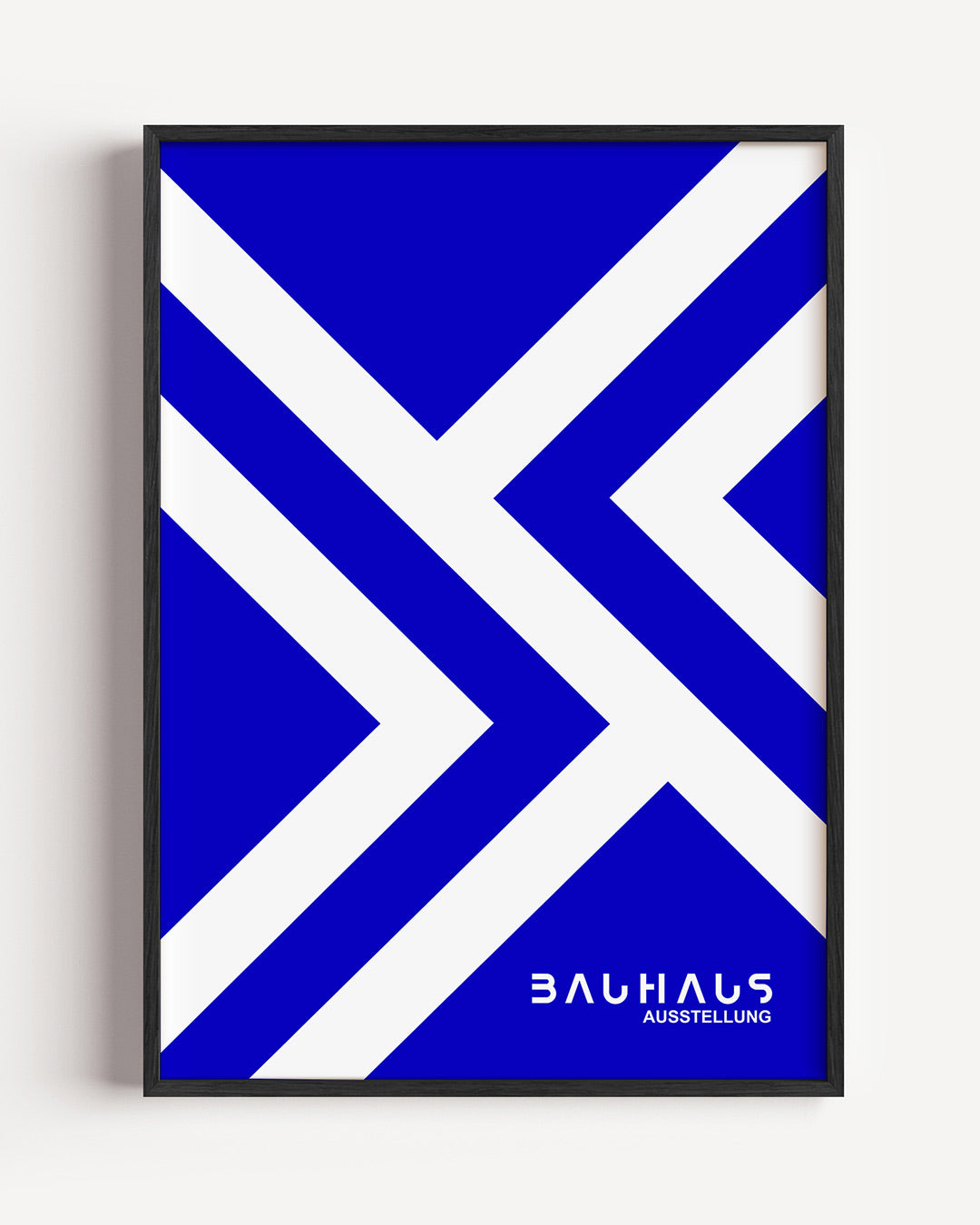 Lijnen en vlakken – staande Bauhaus poster als wanddecoratie