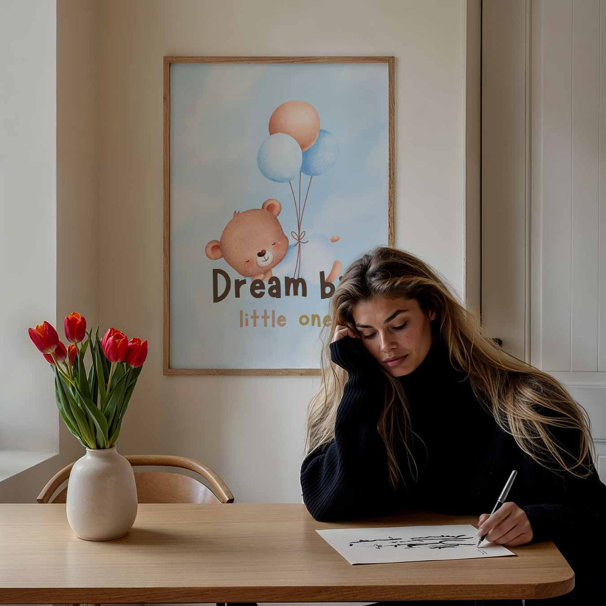 Droom Groot Kinderkamer – staande muurposter voor de kinderkamer
