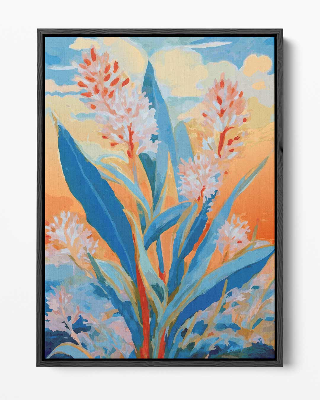 Kleurrijke Bloemenpracht – portret kunstwerk als wanddecoratie