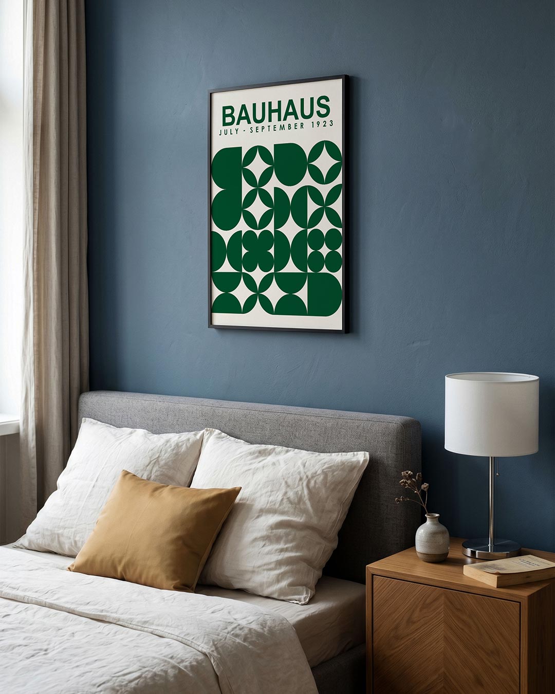 – staande Bauhaus poster voor aan de muur