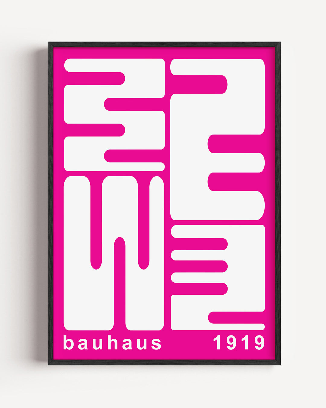 Vorm en kleur – staande Bauhaus poster als wanddecoratie