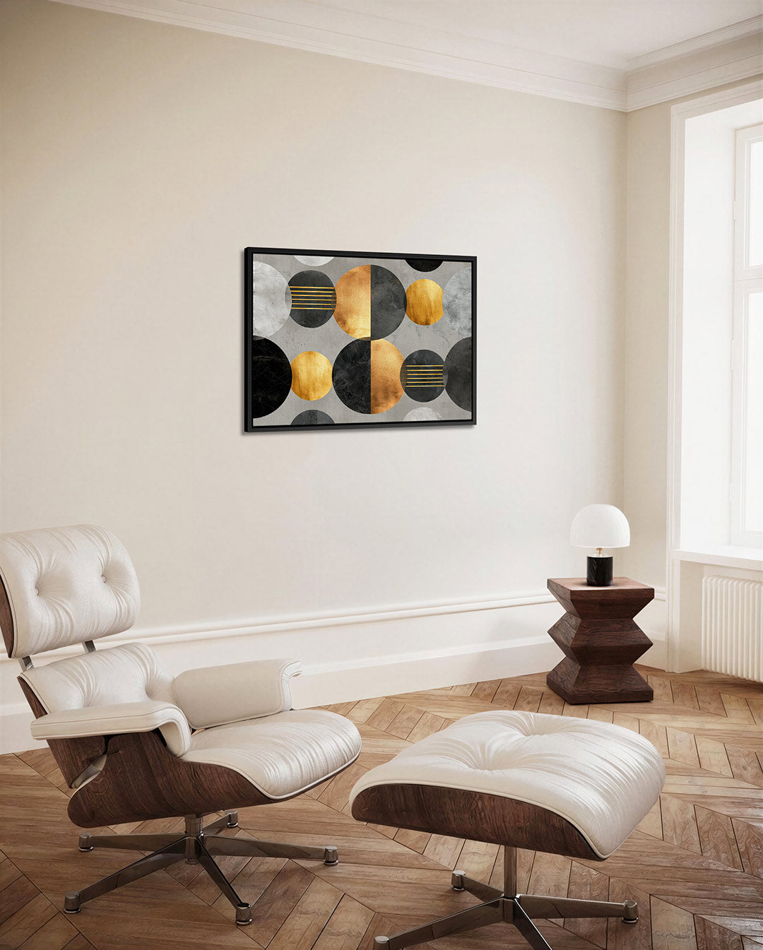 Geometrische cirkelcompositie – Geometrische – alternatieve weergave van het kunstwerk