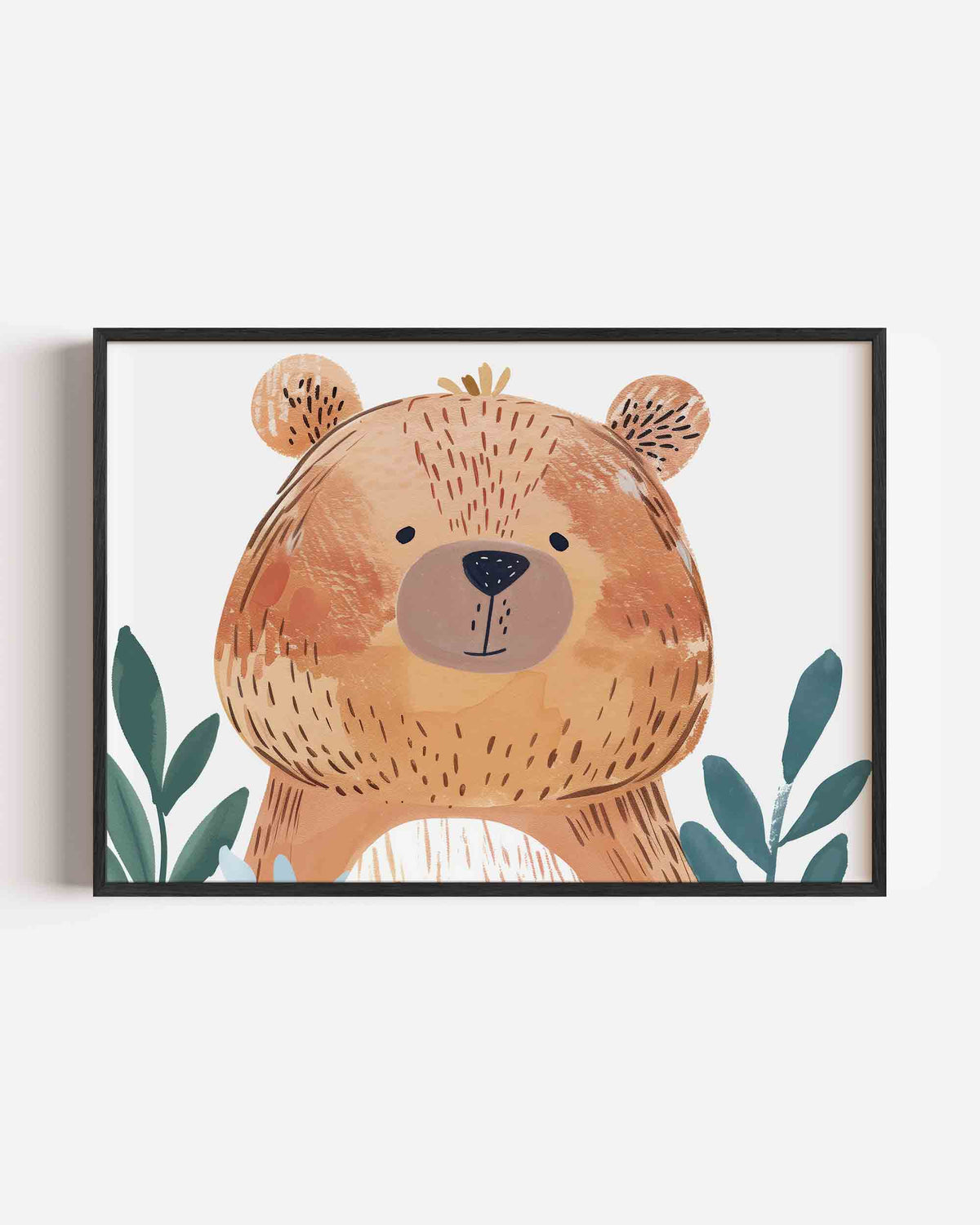 Bruine beer – landscape kinderposter als wanddecoratie