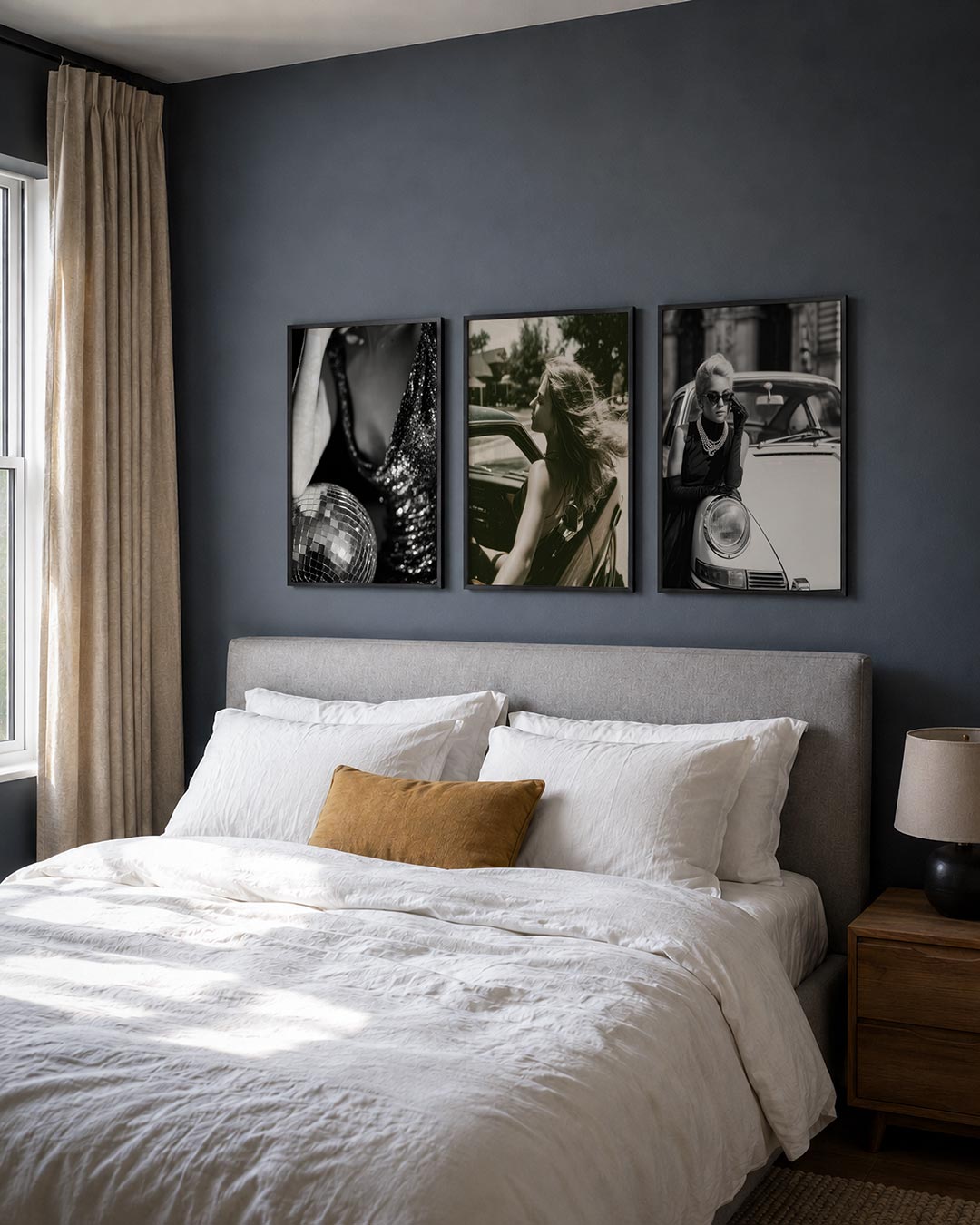 Glinsterende reflecties posterset – detailweergave – deze afbeelding toont een spel van licht en schaduw met