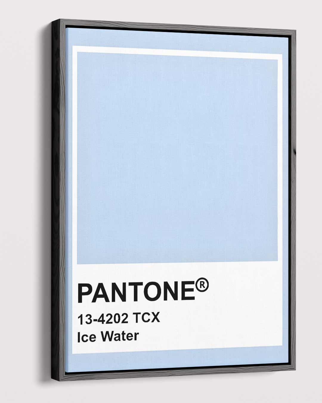 IJswater Blauw – plexiglas wanddecoratie in portret formaat