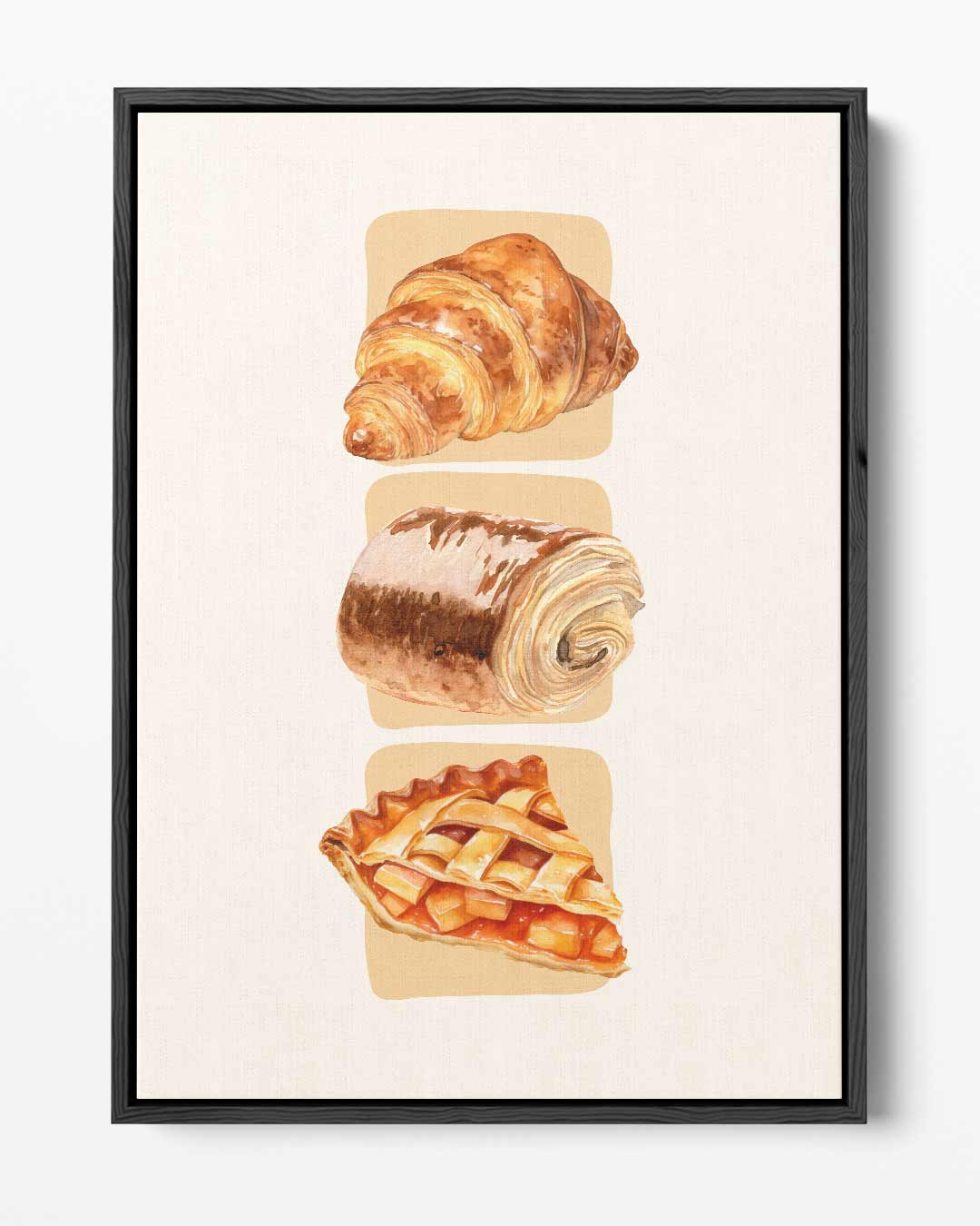 Verrukkelijke Bakkerij Trio – portret kunstwerk als wanddecoratie