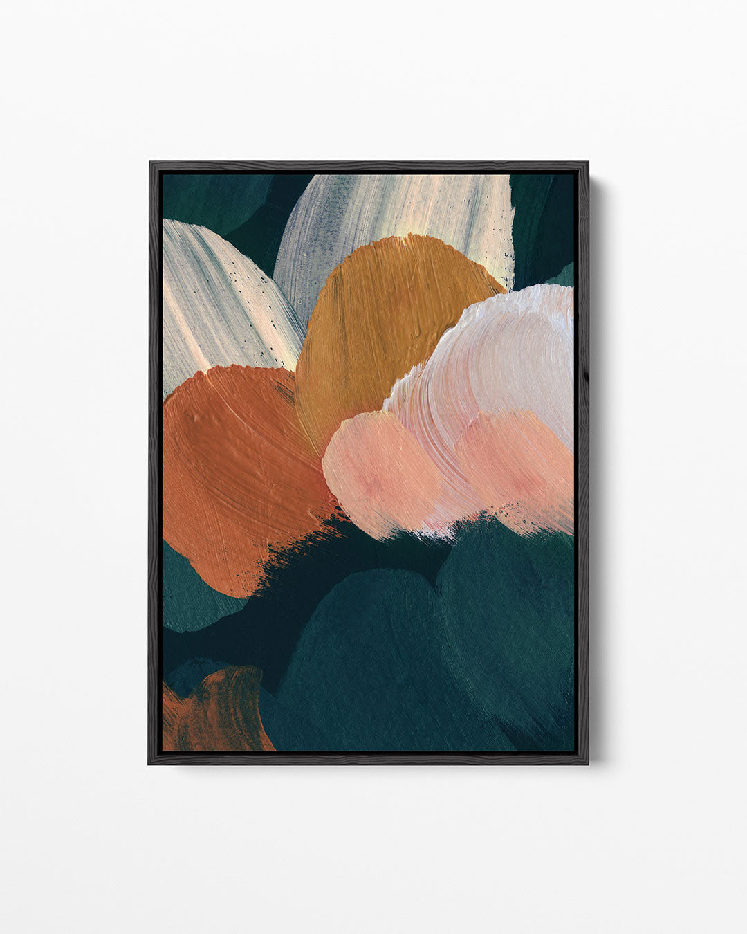 Organische kleurencompositie – staand wanddecoratie kunstwerk