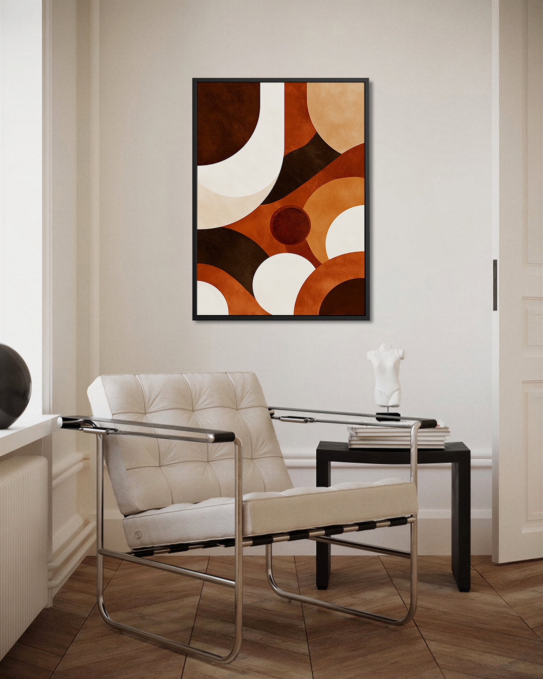 Organische vormen compositie – kunstwerk als stijlvolle wanddecoratie