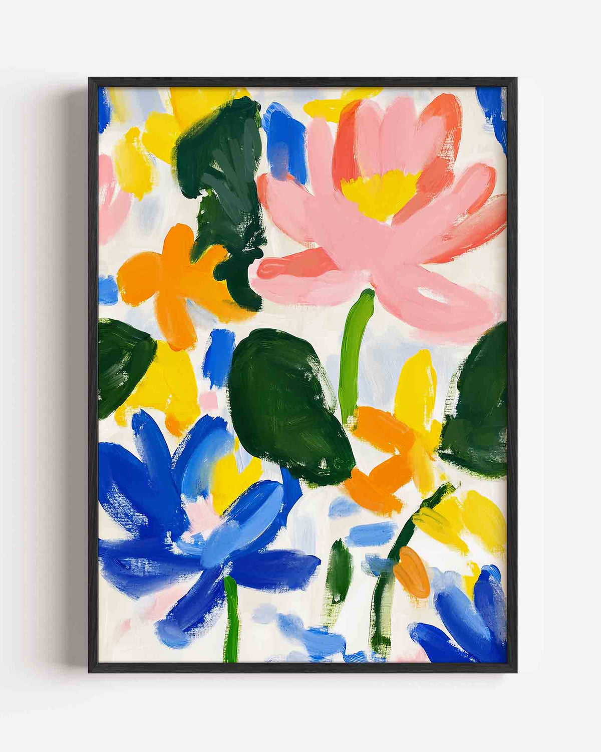 Bloemen en bladeren – bloemen portret poster als wanddecoratie