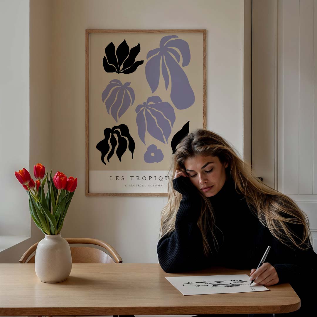 Tropische Herfst – staande muurposter met boheme uitstraling