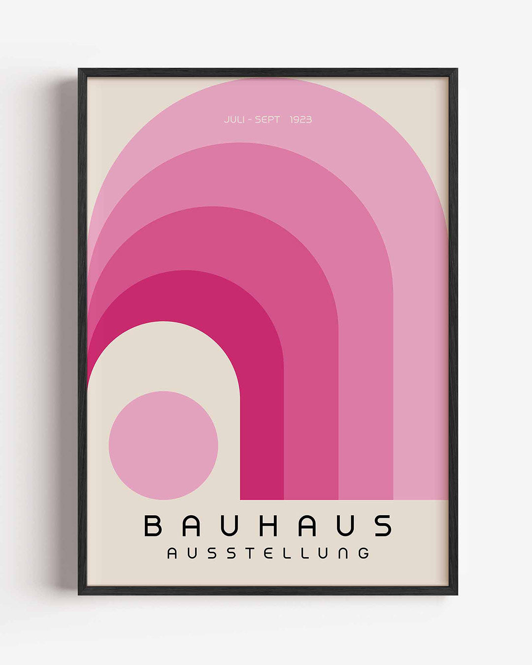 Vorm en kleur – staande Bauhaus poster als wanddecoratie