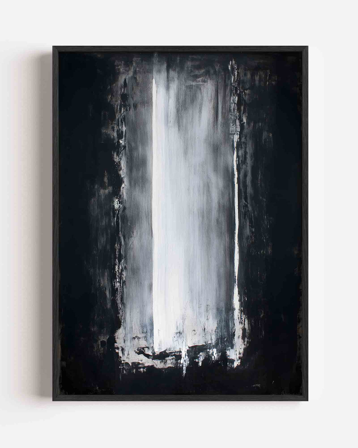 Abstracte zwart wit – abstracte textuur portret poster als wanddecoratie