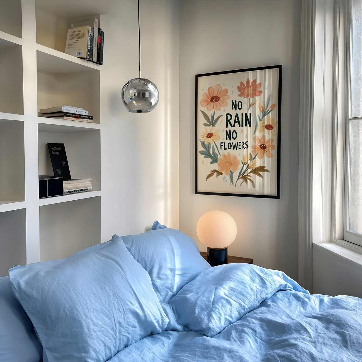 Inspirerende Bloemenposter – staande muurposter voor de kinderkamer