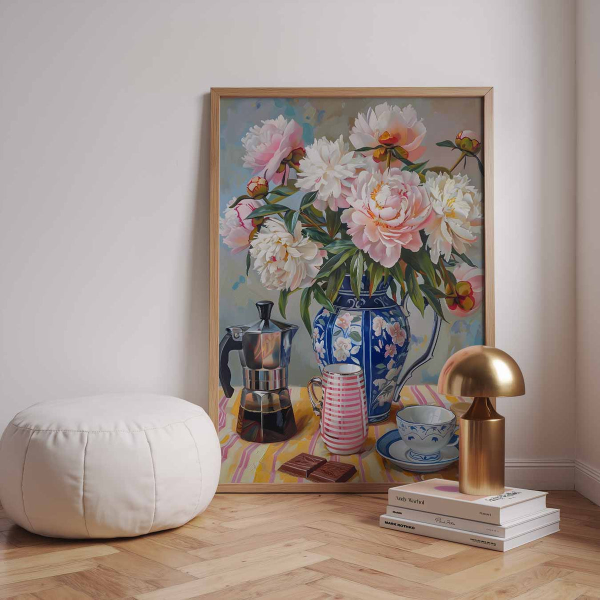 Romantische Bloemenpracht – urban poster in staand formaat