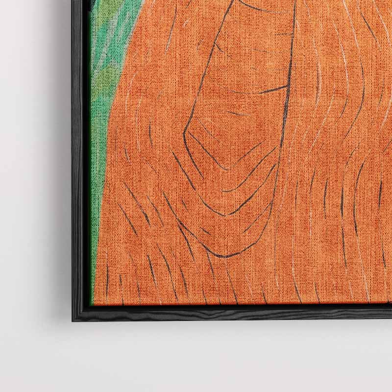 Dagdromende Vrouw in Bloemenpracht – staand kunstwerk voor modern interieur
