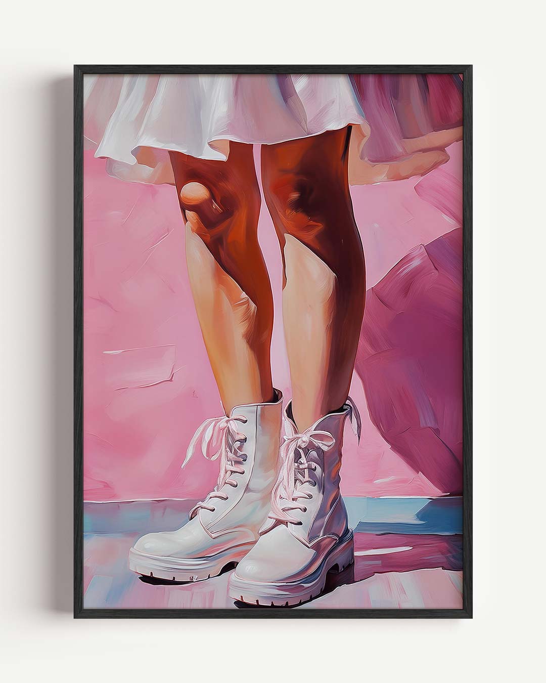 Stijlvolle Roze Vibes – zomer portret poster als wanddecoratie