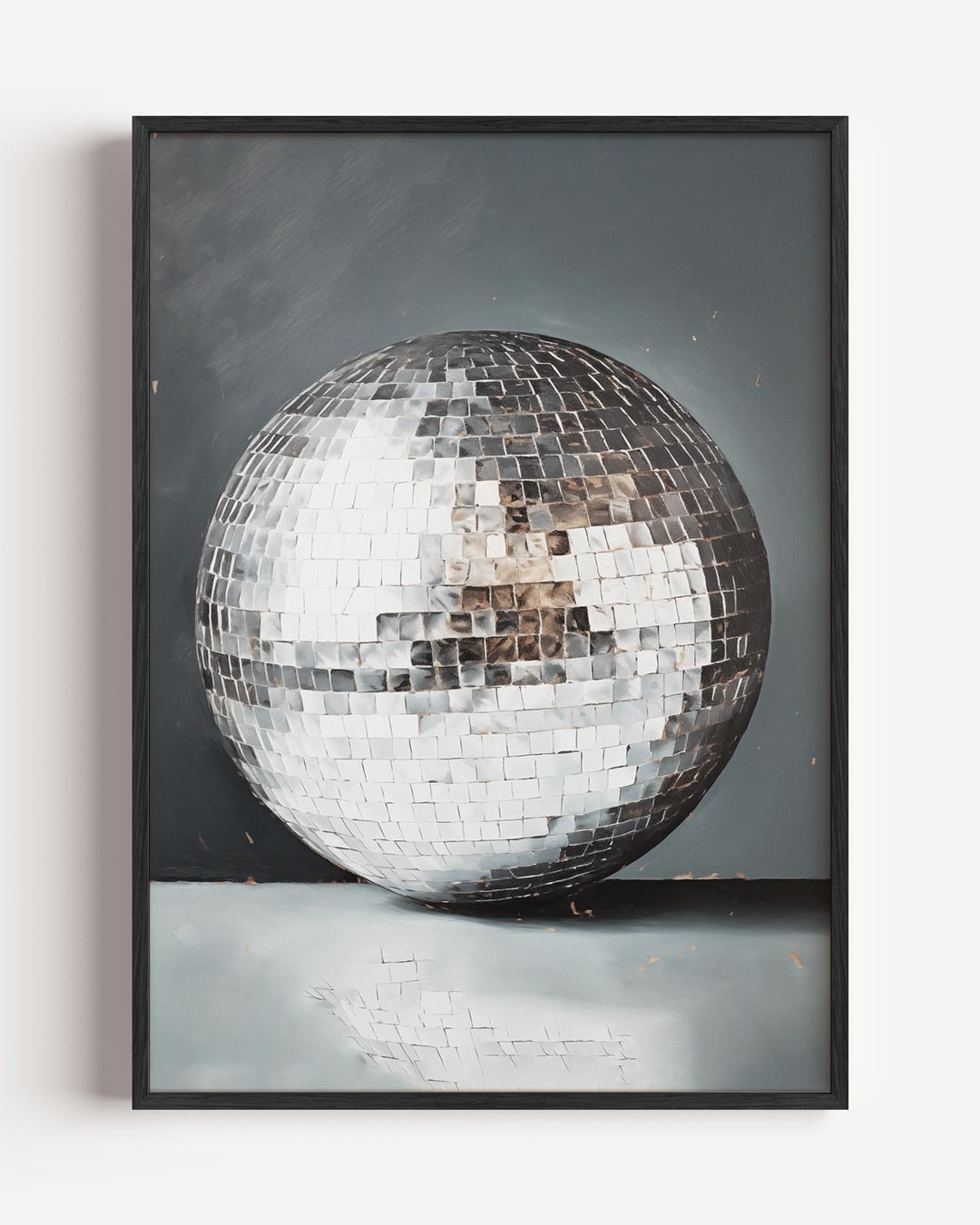 Discobal – kerst portret poster als wanddecoratie