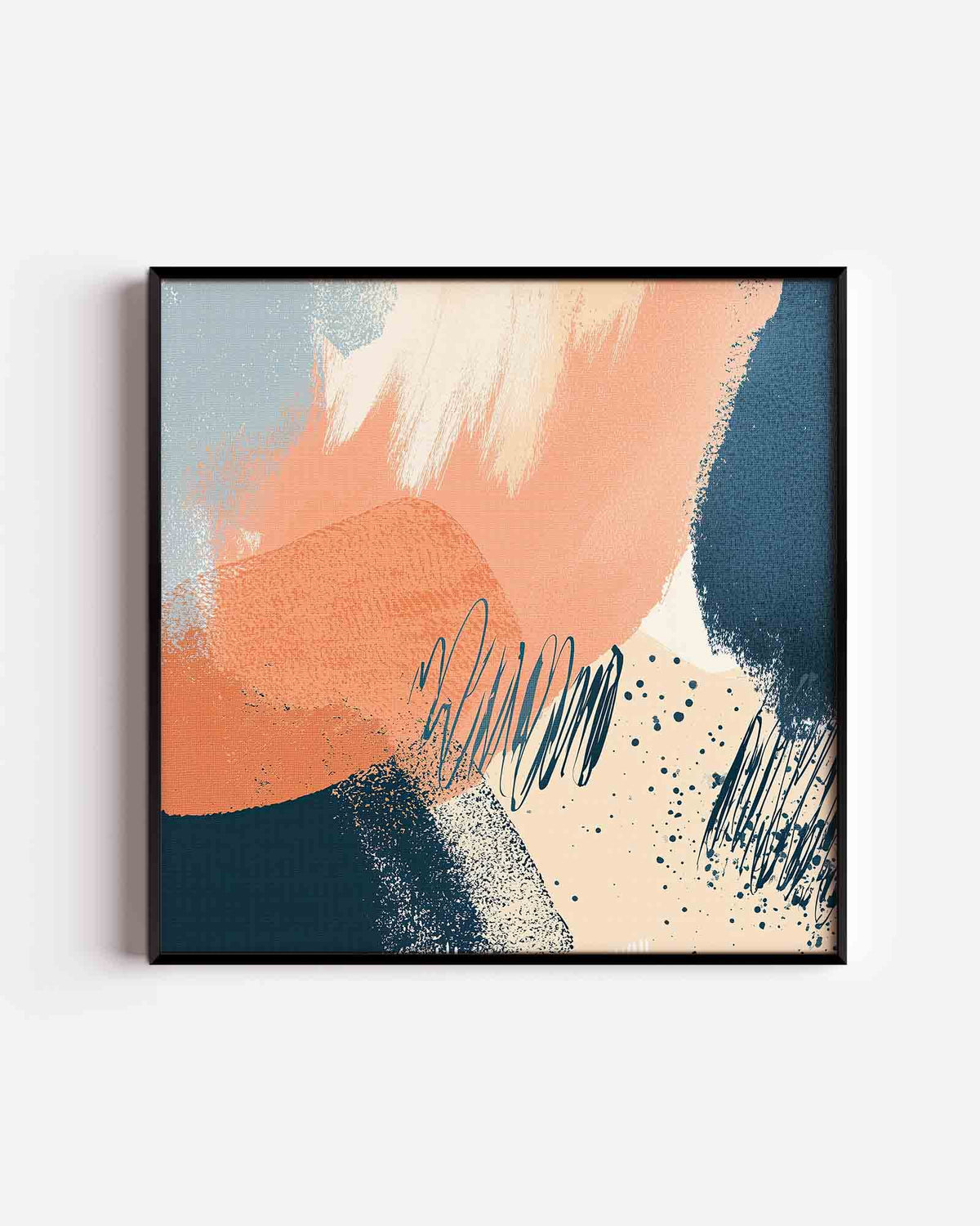 Abstracte vormen – abstracte vierkante poster als wanddecoratie