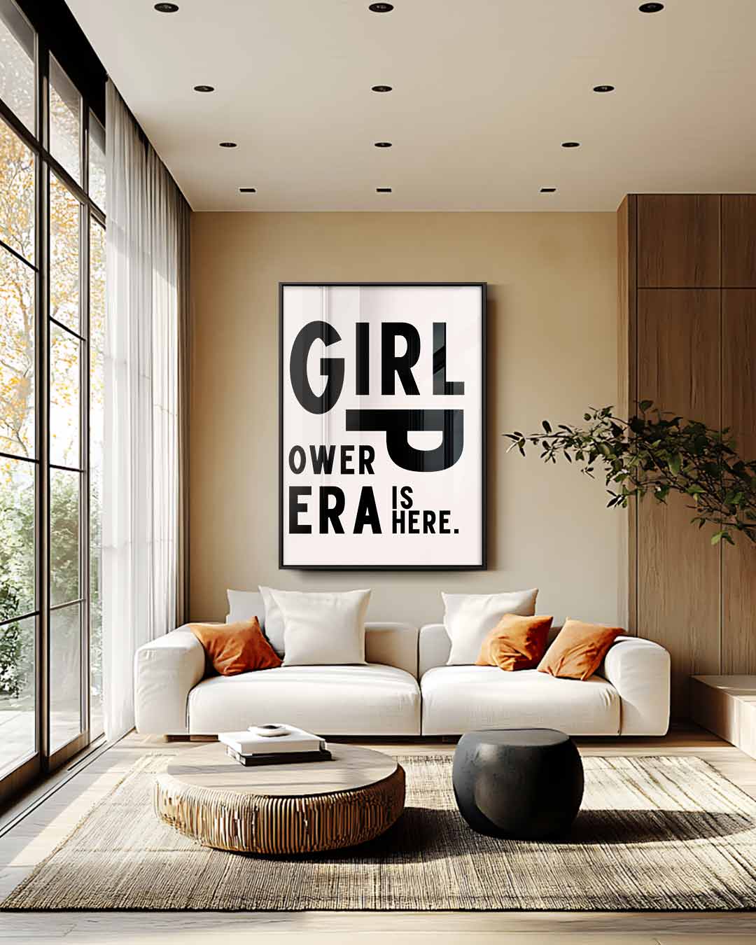 Girl Power Era Poster – staand kunstwerk voor modern interieur