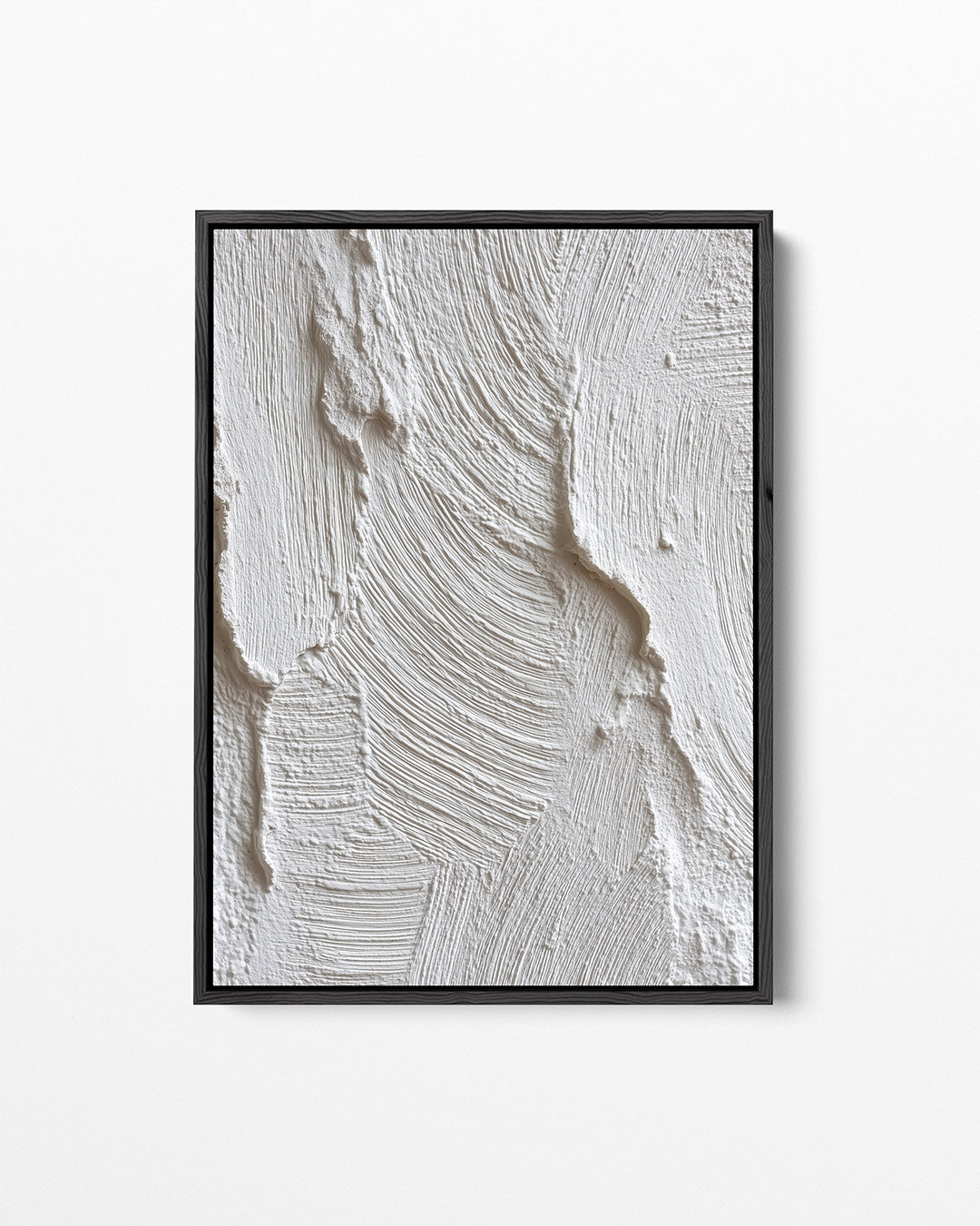 Textuur in wit – staand wanddecoratie kunstwerk