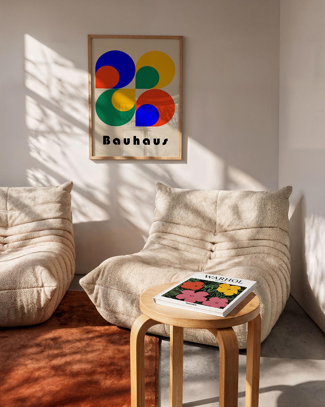 Vorm en kleur – geometrische Bauhaus poster in staand formaat